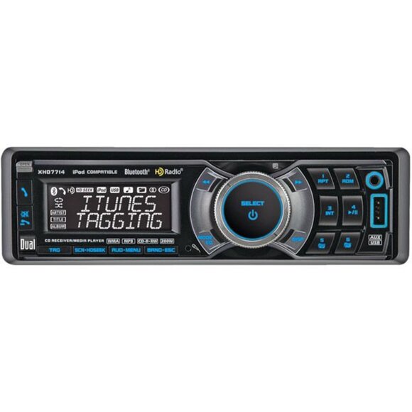 Dual Electronics XHD7714 Car stereo-Radio-CD Receiver/Media Player (Blue… - Picture 1 of 6